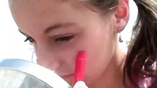 Loira gostosa com co ...